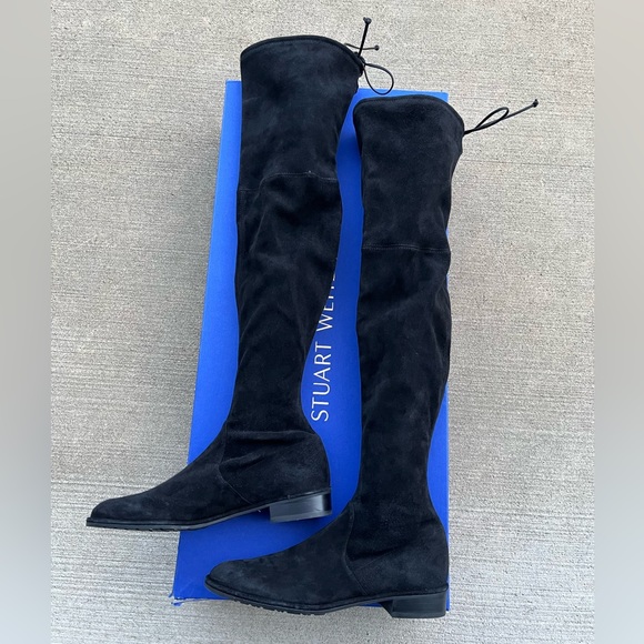 Stuart Weitzman
Lowland Suede Thigh-High Boots - Picture 4 of 9